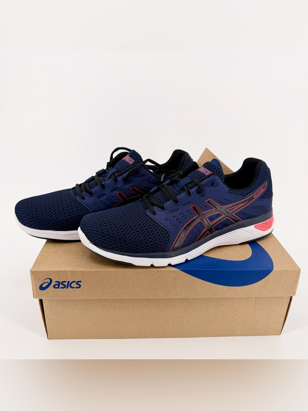 ASICS GEL-EASE Men’s 9 Peacoat Black Running Shoes 1011B787-400 NIB